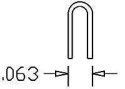 `U` Bolts pkg(20 .012` Wire) -- Small, HO, Cal Scale 512