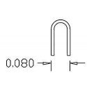`U` Bolts pkg(20 .012` Wire) -- Large, HO, Cal Scale 513