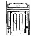 Double Door w/Sidelight & Transom -- 89-1/2 x 130′, HO, Grandt Line Products Inc 5149