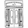 Double Door w/Sidelight & Transom -- 89-1/2 x 130′, HO, Grandt Line Products Inc 5149