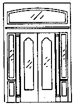 Double Door w/Sidelight & Transom -- 89-1/2 x 130′, HO, Grandt Line Products Inc 5149