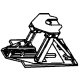 Hitches -- ACF Model 5, Rigid-Wrench Operated Retractable pkg(2), HO, Details West 1013