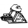 Hitches -- ACF Model 5, Rigid-Wrench Operated Retractable pkg(2), HO, Details West 1013