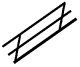 Styrene - Stair Rails pkg(2) -- 3-5/8′ Long, All Scales, Plastruct Inc 90691