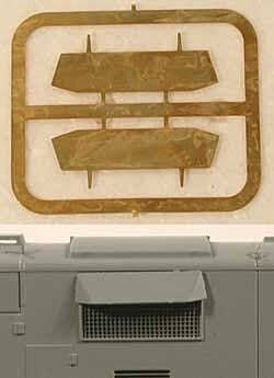 Century Intake Rain Shield, Etched Brass, HO, Cal Scale 538