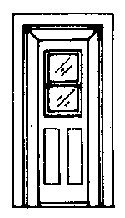 Door -- DRGW Coach Ends, HO, Grandt Line Products Inc 5070