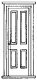 Doors - Rio Grande Southern Depot 36 x 84′ pkg(2), O, Grandt Line Products Inc 3619