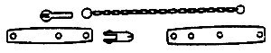 Clevis, Chain & Brake Lever Set, O, Grandt Line Products Inc 114