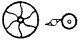 Brake Wheel w/Ratchet & Pawl -- Six-Spoke, 14′, O, Grandt Line Products Inc 33