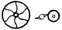 Brake Wheel w/Ratchet & Pawl -- Six-Spoke, 14′, O, Grandt Line Products Inc 33