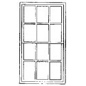 Double-Hung Factory Windows for Masonry Buildings -- 12-Pane - Scale 42 x 72′ 107 x 183c, O, Grandt Line Products Inc 3718
