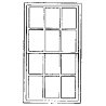Double-Hung Factory Windows for Masonry Buildings -- 12-Pane - Scale 42 x 72′ 107 x 183c, O, Grandt Line Products Inc 3718