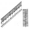 35-Degree Concrete & Steel Staircase -- With Open Risers, HO, Grandt Line Products Inc 5176