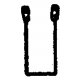 Stirrup Steps -- Rio Grande Drop-Bottom Gondola - Brown Delrin, HO, Grandt Line Products Inc 5190