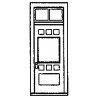 Doors -- Rio Grande Southern Ophir Depot Style 36 x 84′ pkg(4), HO, Grandt Line Products Inc 5197