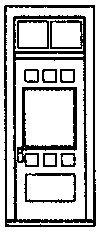 Doors -- Rio Grande Southern Ophir Depot Style 36 x 84′ pkg(4), HO, Grandt Line Products Inc 5197