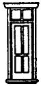 Doors -- Victorian Depot w/Transom, 32′ Wide 8pk, N, Grandt Line Products Inc 8017
