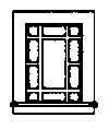 Windows -- Victorian Picture pkg(8), N, Grandt Line Products Inc 8022