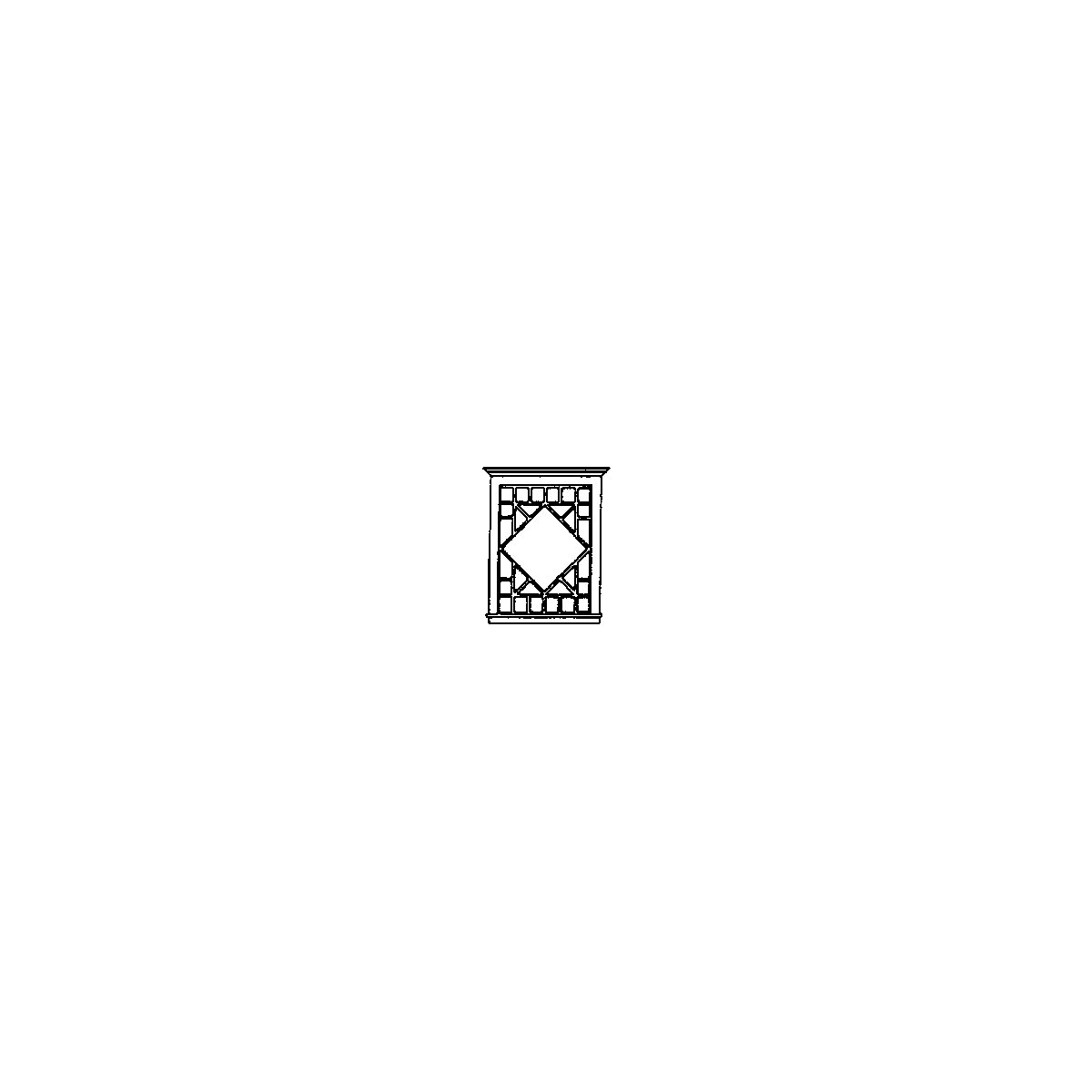 Windows -- Diamond Patterned, HO, Grandt Line Products Inc 5206