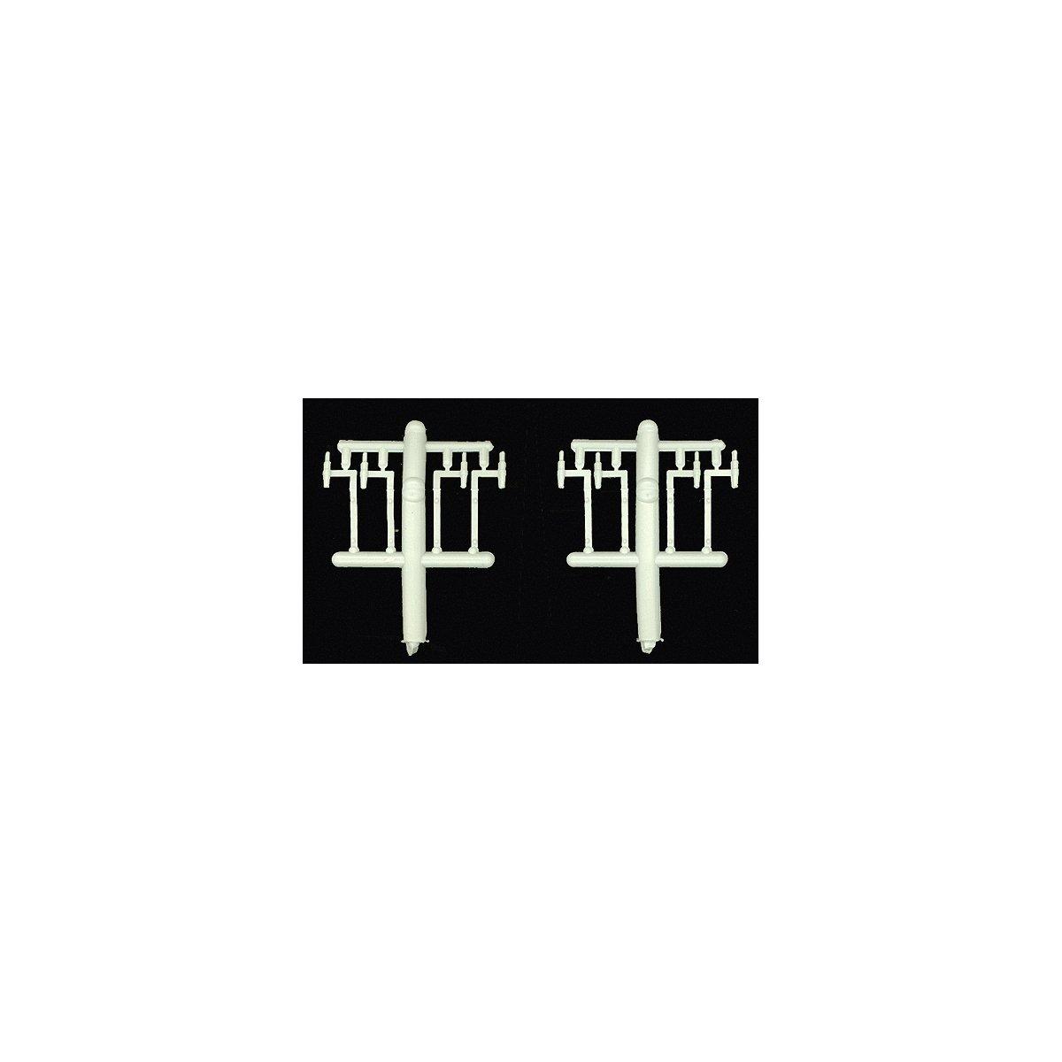 Locomotive Sander Brackets -- 4- & 6-Axle Trucks (Pewter), HO, Details West 330