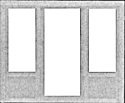 Doors -- Window & Center Door Combo, HO, Pikestuff 1115