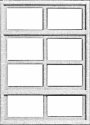 Windows -- Eight-Pane, HO, Pikestuff 2104