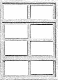 Windows -- Eight-Pane, HO, Pikestuff 2104