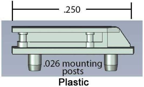 Sinclair Antenna -- Plastic pkg(4), HO, Cal Scale 623