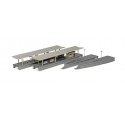 Island Platform Set -- Kit - 2 Sections and Tapered Ends, N, Kato USA Inc 23170
