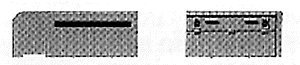 EMD Option Doors -- Conrail `Split` Battery Box Doors Chessie `Mailslot` Battery Box Doors, HO, Cannon & Company 1204