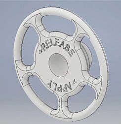 Loco Brake Wheel Kidney Bean -- 20′ Scale Diameter - Plastic pkg(2), HO, Cal Scale 190735