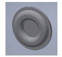 Locomotive Polling Pockets -- 8-1/2` Scale Diameter (3/32` Actual), Plastic, HO, Cal Scale 190734