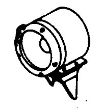 SP Barrel-Type Headlight -- Hinged Face, HO, Details West 109