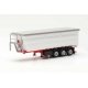 Covered 3-Axle Dump Trailer - Assembled -- Various Colors, HO, Herpa Models 77057