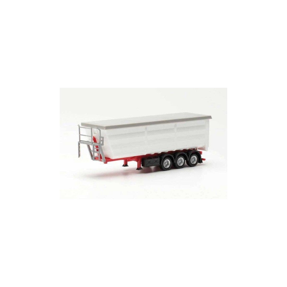 Covered 3-Axle Dump Trailer - Assembled -- Various Colors, HO, Herpa Models 77057