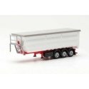 Covered 3-Axle Dump Trailer - Assembled -- Various Colors, HO, Herpa Models 77057