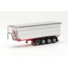 Covered 3-Axle Dump Trailer - Assembled -- Various Colors, HO, Herpa Models 77057