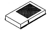 Winterization Hatches - 48′ - Later EMD -- Square - SD45s & F45s, HO, Details West 213