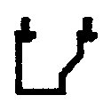 Freight Car Stirrups pkg(10) -- Stepped Offset - Bottom Mount, HO, Tichy Train Group 3044