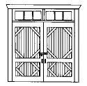 Doors -- Freight 1, HO, Alexander Scale 2401