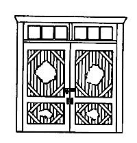 Ghost town freight door, HO, Alexander Scale 1602
