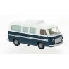 1967-1983 Fiat 238 Passenger Van - Assembled -- Camper (blue, white), HO, Brekina Automodelle 34417