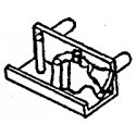 Coupler Knuckle Brackets -- Knuckle Holder for GP50s & GP60s, HO, Details West 210