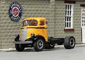 1937 Studebaker COE Cab & Chassis Tractor Only - Resin Kit -- Unpainted Resin Castings, HO, SYLVAN SCALE MODELS V366