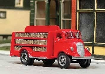 1937 Studebaker Beverage Delivery Truck - Resin Kit -- Unpainted Resin Castings, HO, SYLVAN SCALE MODELS V371