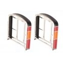 Full-Width Diaphragms -- Southern Pacific (Daylight red, orange, black) 1 Pair, HO, Broadway Limited Imports 1018