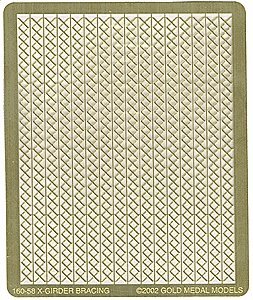 X-Bracing for Steel Girders -- 24′ Wide For Fabricating Beams, N, Gold Medal Models 16058