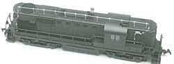 PRR Induction Phone Antenna Supports for Diesels (Brass Castings, less wire) -- ALCO RS-11, HO, Cal Scale 411