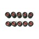 Herpa Accessories - Truck Wheels -- 5 Sets (chrome, red), HO, Herpa Models 52603