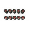 Herpa Accessories - Truck Wheels -- 5 Sets (chrome, red), HO, Herpa Models 52603